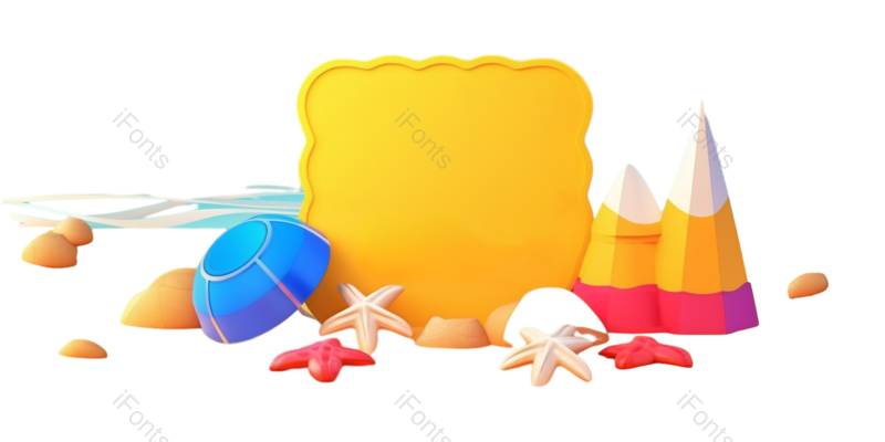 天空图片,夏天元素,插画PNG,海洋免抠素材